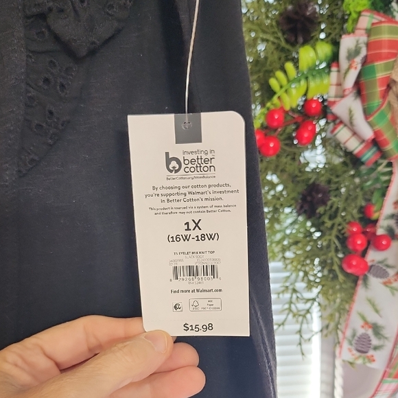 Terra & Sky Pink and Black Short Sleeve Tops - Picture 3 of 3